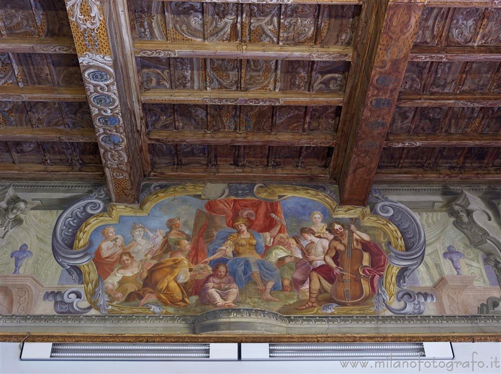 Vimercate (Monza e Brianza, Italy) - Minerva goddess of peace in one of the rooms of Palace Trotti